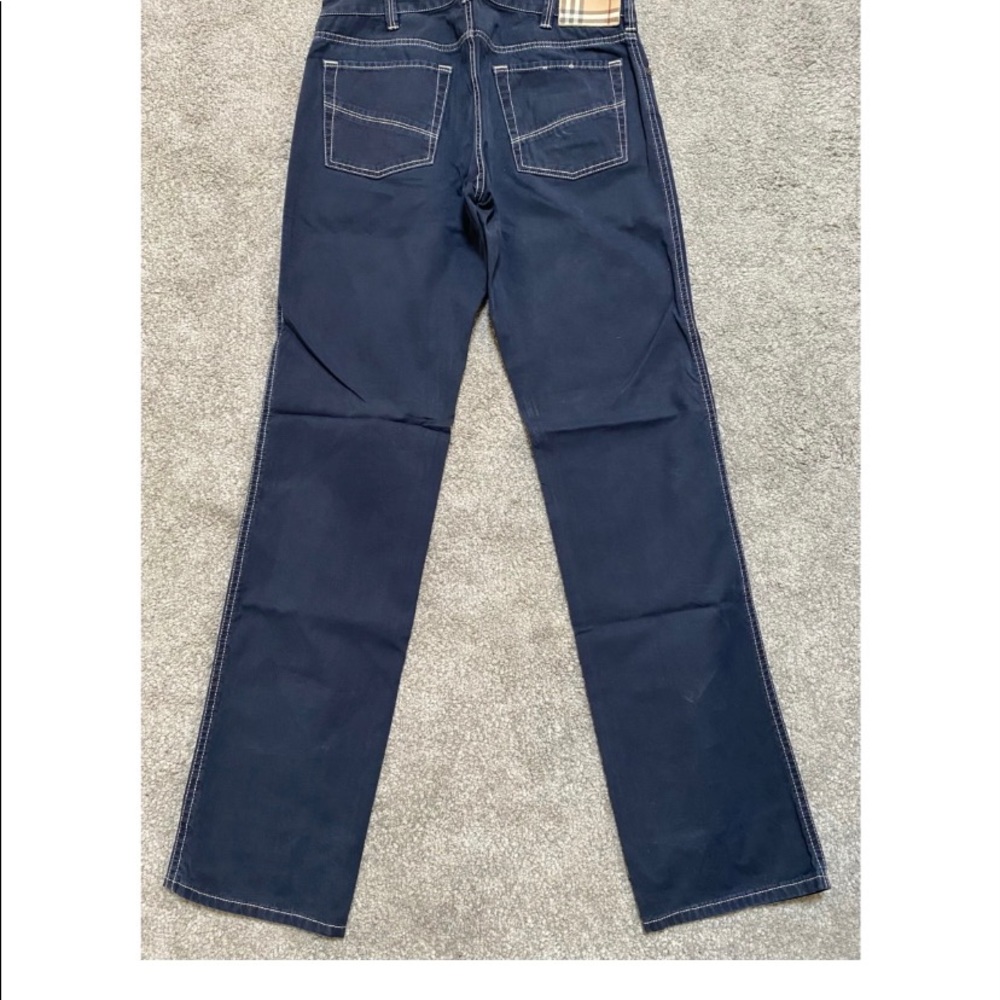 Burberry blue cotton pants US size 32
